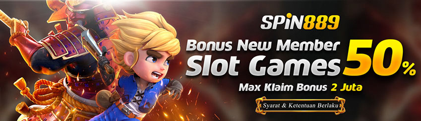 BONUS NEW MEMBER SLOT GAMES 50%